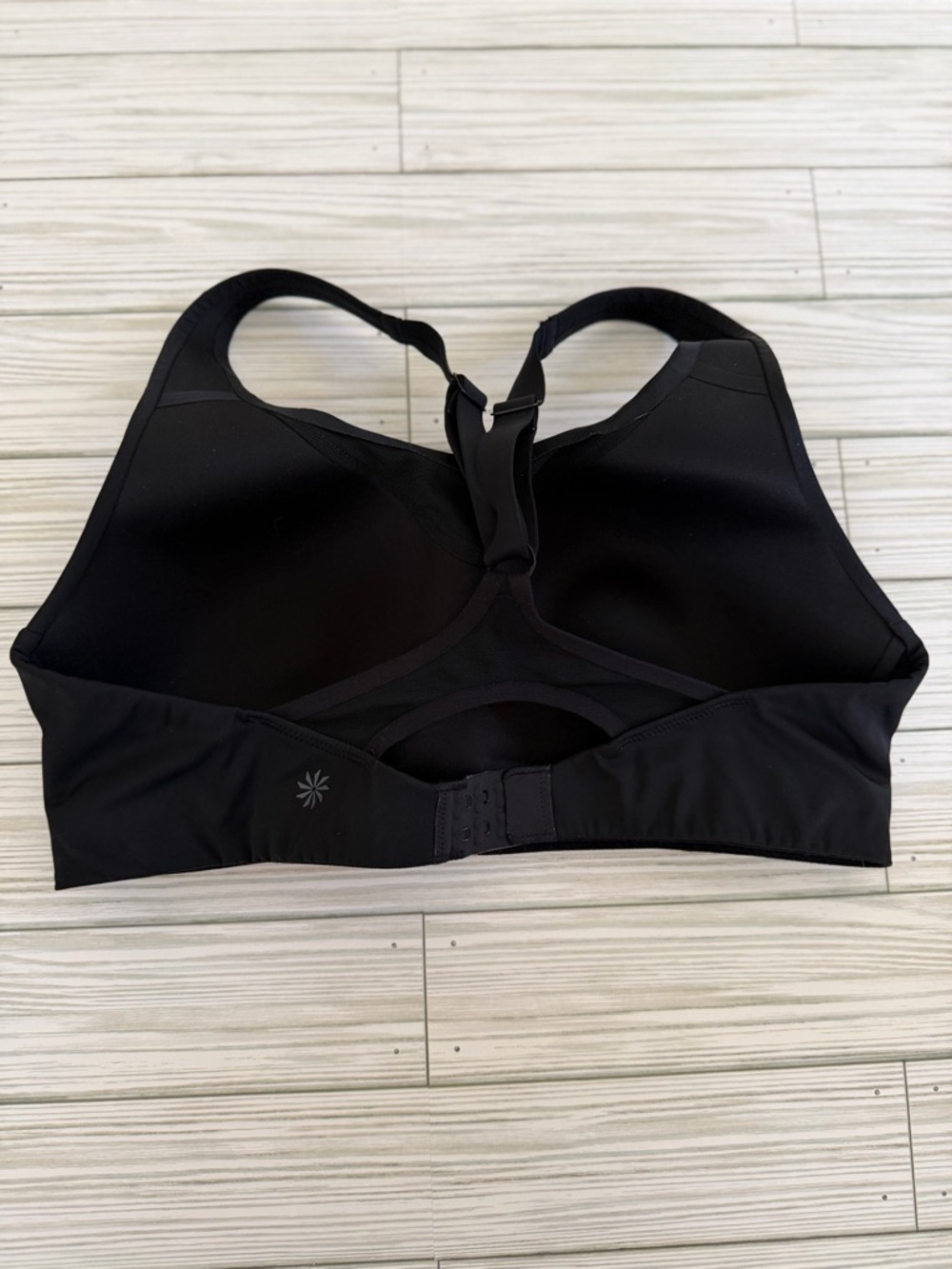 Athleta Black Racerback Sports Bra - Picture 3 of 4